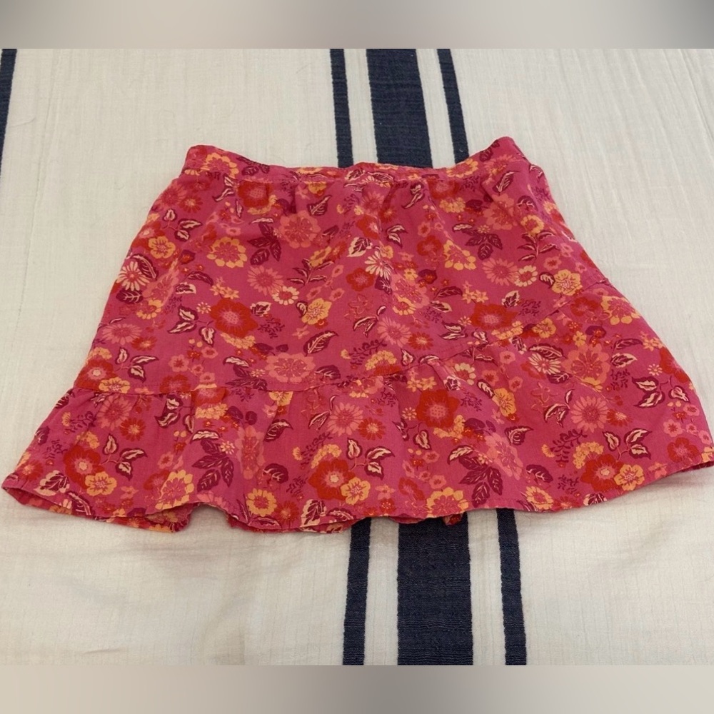 Carter's Pink Floral Skirt with Asymmetric Ruffle, size 12 Girls. NWOT!